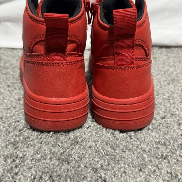 Zara Red Sneakers with High-Top Design and Zipper Size Closure Size 34 EU - Picture 5 of 10